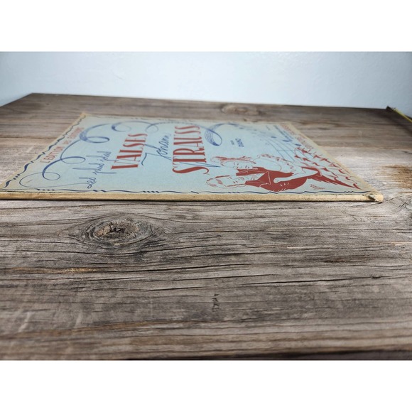 VINTAGE Johann Strauss French Sheet Music Book Piano Les plus jolies Paris - Picture 8 of 10